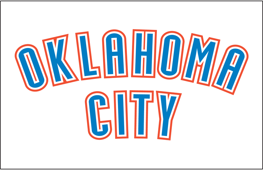 Oklahoma City Blue 2015-Pres Jersey Logo v2 iron on heat transfer